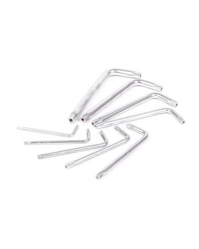 Набір ключів Г-подібних TORX з отвором 9 шт., Т10-Т50, CrV INTERTOOL HT-0604-foto2