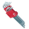 Набір Г-подібних ключів TORX 9 шт, Т10-Т50, Cr-V, BIG INTERTOOL HT-0608