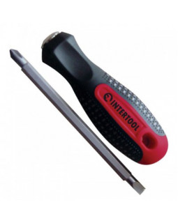 Викрутка двостороння SL6, PH2 INTERTOOL VT-3100