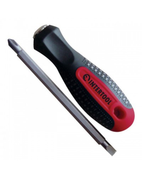 Викрутка двостороння SL6, PH2 INTERTOOL VT-3100