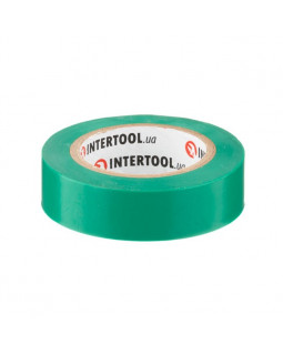 Стрічка ізоляційна 0.15мм*17мм*10м зелена INTERTOOL IT-0031-foto3
