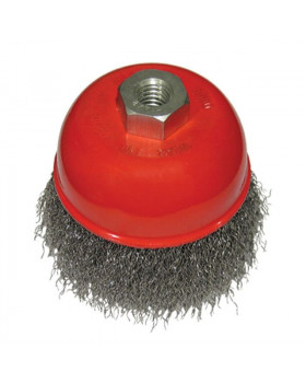 Щітка чашкова 150 мм, для УШМ, М14 (кручений дріт) INTERTOOL BT-1150