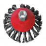 Щітка конусна 125 мм, для УШМ, М14 (пучки крученого дроту) INTERTOOL BT-4125