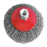Щітка конусна 100 мм, для УШМ, М14 (кручений дріт) INTERTOOL BT-5100