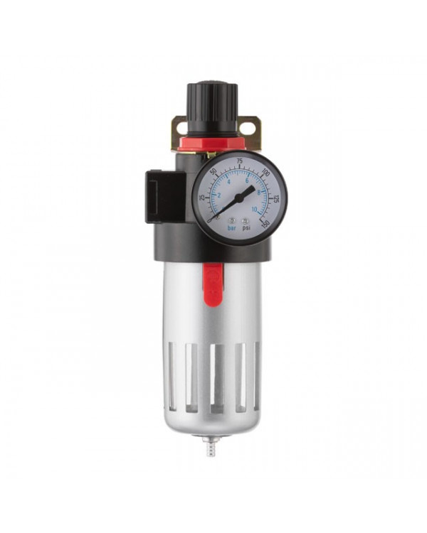 Фільтр для очищення повітря + редуктор у металі 1/2" INTERTOOL PT-1410 Фільтр для очищення повітря + редуктор у металі 1/2" INTERTOOL PT-1410