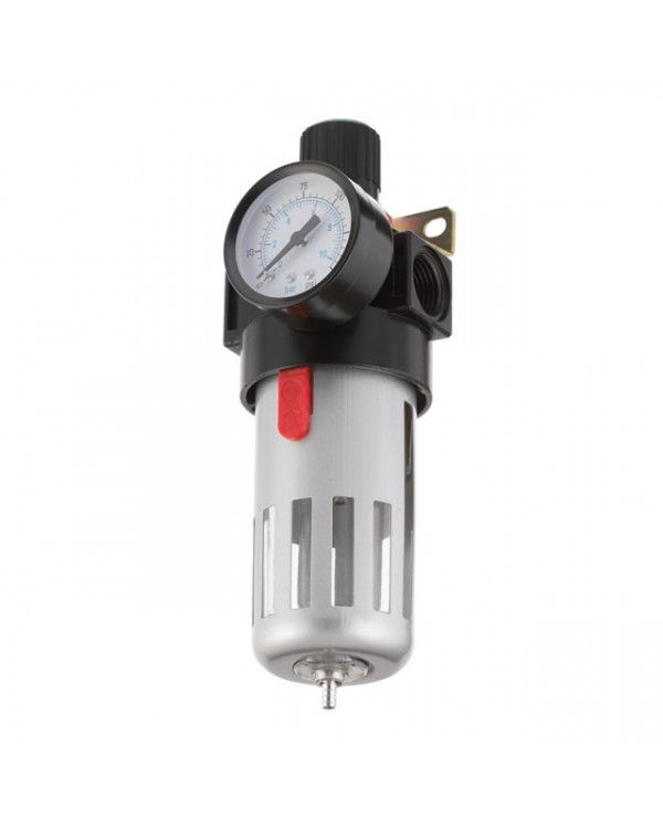 Фільтр для очищення повітря + редуктор у металі 1/2" INTERTOOL PT-1410 Фільтр для очищення повітря + редуктор у металі 1/2" INTERTOOL PT-1410